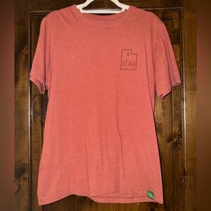 Utah Love Men's Short Sleeve Tee - Coral